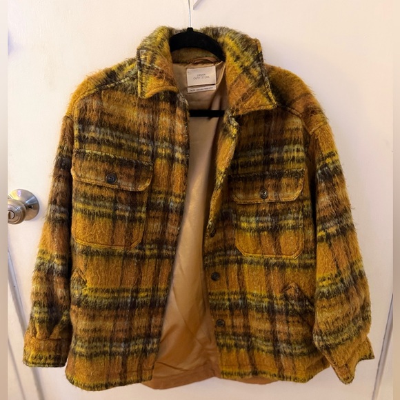 Urban Outfitters Jackets & Blazers - Urban Outfitters Yellow Plaid Women's Jacket